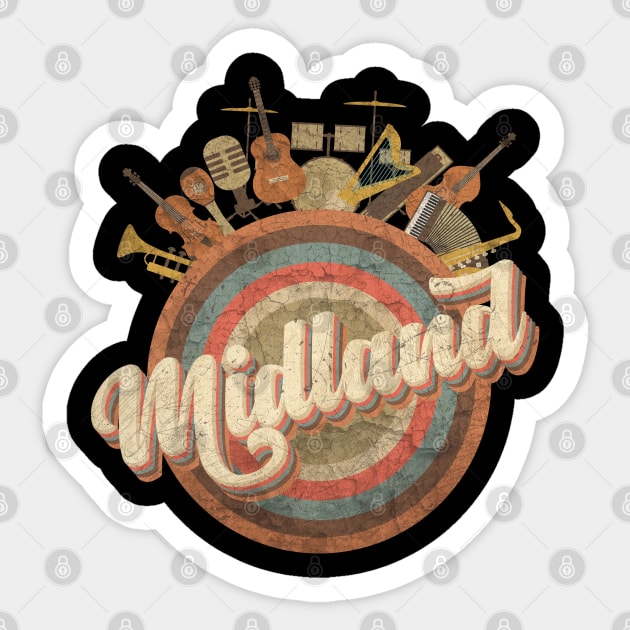 Midland - Country music group Sticker by kumurkumur